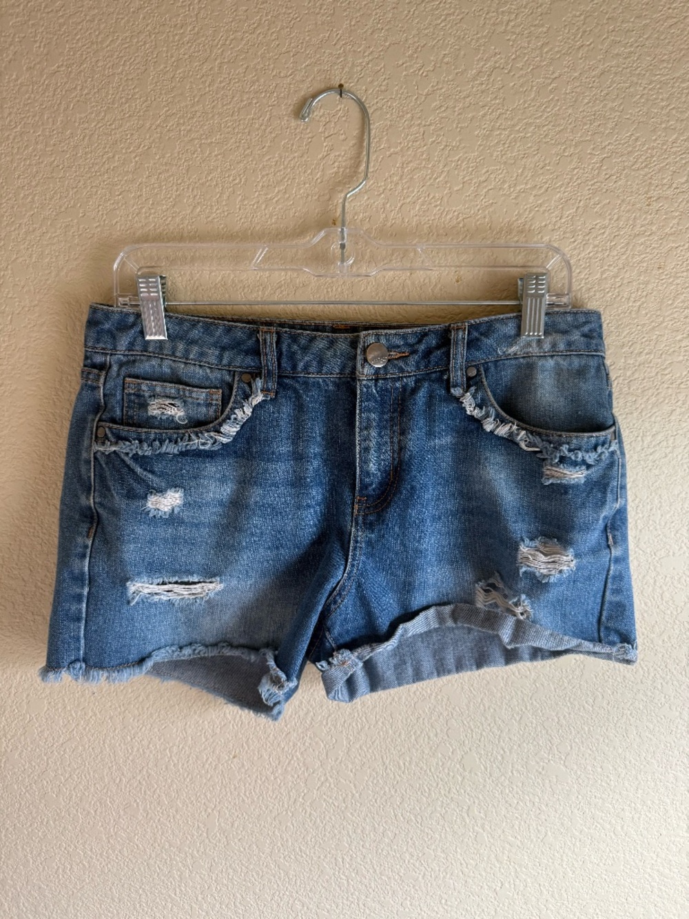 Harper Distressed Denim Shorts